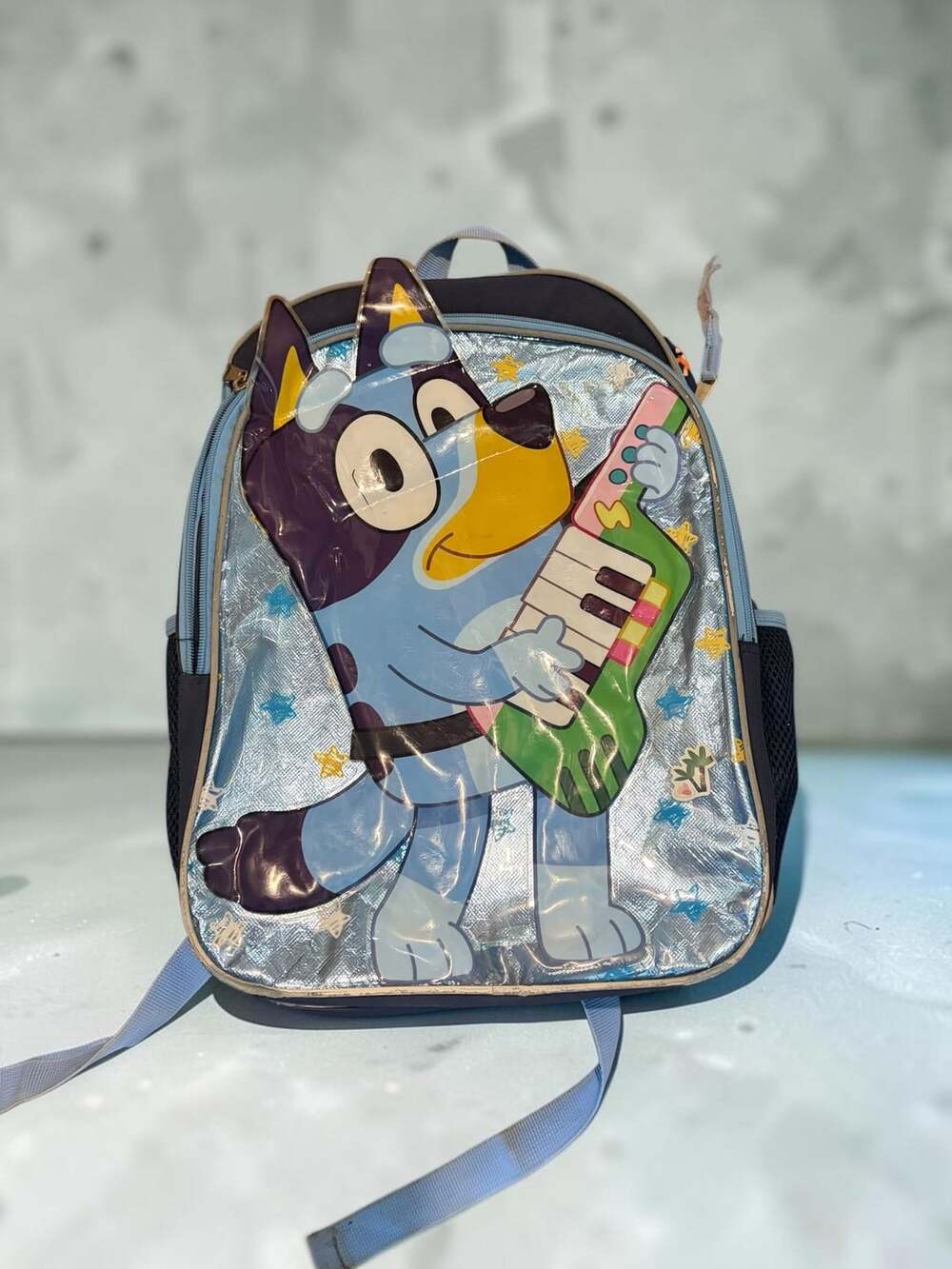 Bluey Rock Star 17 Inch Backpack Blue
